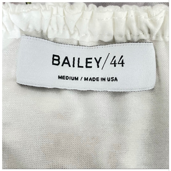 BAILEY/44 Phlox Eyelet Peasant Top – Black Floral Embroidery – Size M - Picture 6 of 8